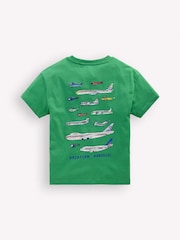 Boden Green Front Back Graphic T-Shirt - Image 2 of 3