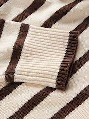 Boden Cream Lucy Relaxed Cotton Jumper - Image 2 of 3