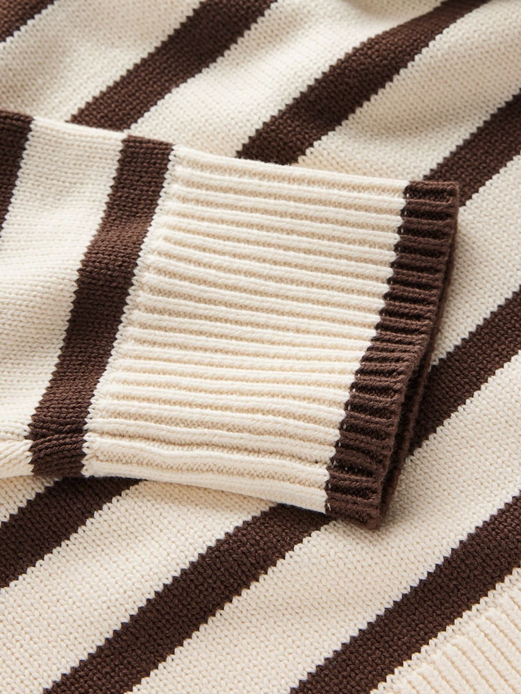 Boden Cream Lucy Relaxed Cotton Jumper - Image 6 of 6