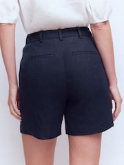 Boden Blue Belgravia Linen Shorts - Image 2 of 6