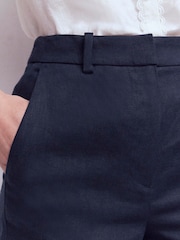 Boden Blue Belgravia Linen Shorts - Image 4 of 6