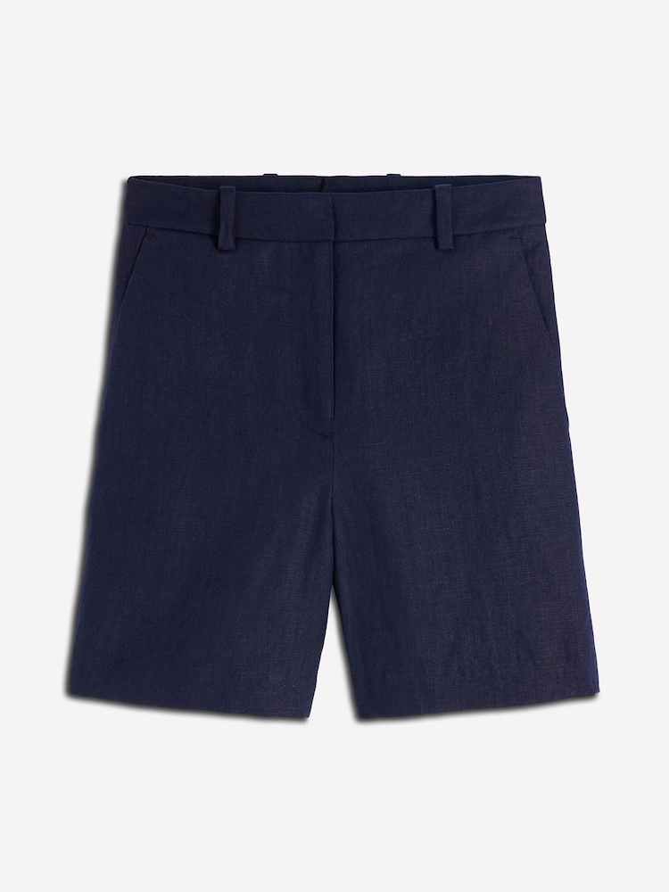 Boden Blue Belgravia Linen Shorts - Image 6 of 6 Boden Blue Belgravia Linen Shorts - Image 6 of 6