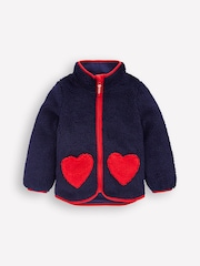 Boden Blue Eden Borg Zip-through Jacket - Image 2 of 5