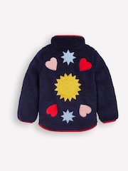 Boden Blue Eden Borg Zip-through Jacket - Image 3 of 5