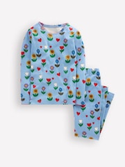 Boden Blue Snug Long John Pyjamas - Image 1 of 3