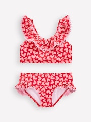 Boden Red Frill V-Neck Bikini Set - Image 1 of 3