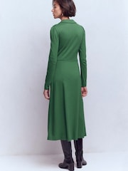 Boden Green Carla Jersey Wrap Dress - Image 3 of 5