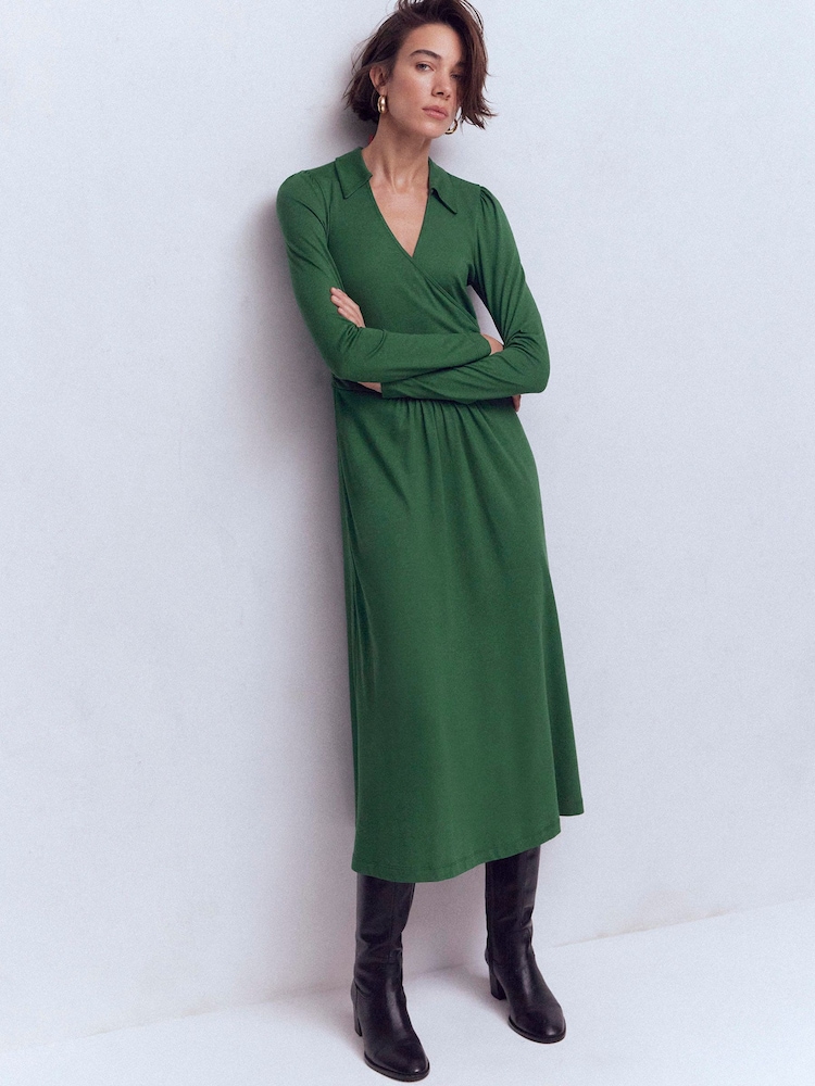Buy Boden Green Carla Jersey Wrap Dress from Next USA Buy Boden Green Carla Jersey Wrap Dress from Next USA