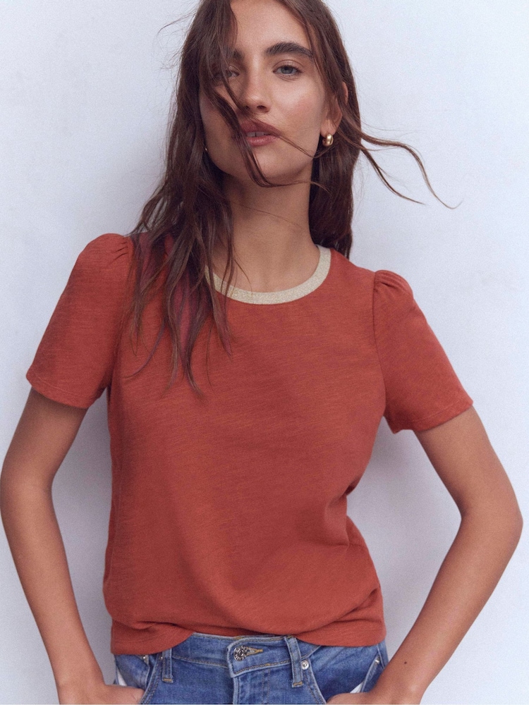 Boden T-skjorte med Metallic kant - Bilde 1 av 5