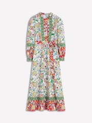 Boden Green Ava Linen Blend Midi Dress - Image 5 of 5