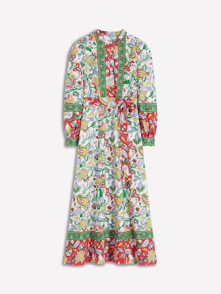 Boden Green Ava Linen Blend Midi Dress - Image 5 of 5
