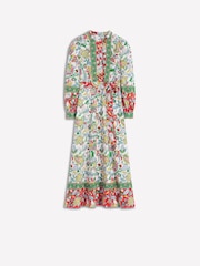 فستان متوسط الطول من مزيج كتّان Ava من Boden - صورة 6 من 6