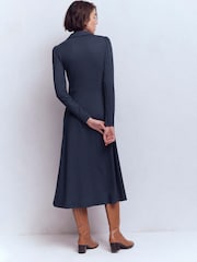 Boden Blue Carla Jersey Wrap Dress - Image 3 of 6