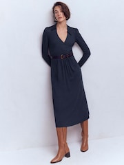 Boden Blue Carla Jersey Wrap Dress - Image 5 of 6