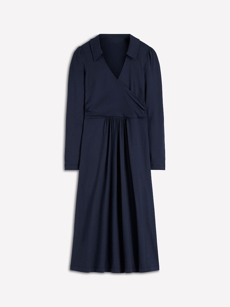 Boden Blue Carla Jersey Wrap Dress - Image 6 of 6