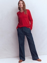 Boden Blue Kensington Twill Trousers - Image 1 of 5