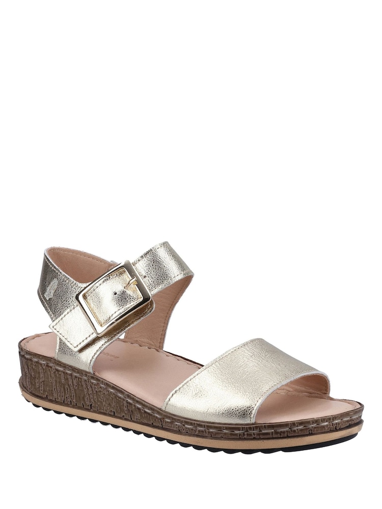 Hush Puppies Gold Ellie Sandals - Image 2 of 4