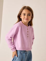 Lilac Purple Henley Jumper (3-16yrs) - Image 1 of 8