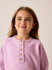 Lilac Purple Henley Jumper (3-16yrs) - Image 4 of 8