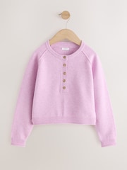 Lilac Purple Henley Jumper (3-16yrs) - Image 5 of 8