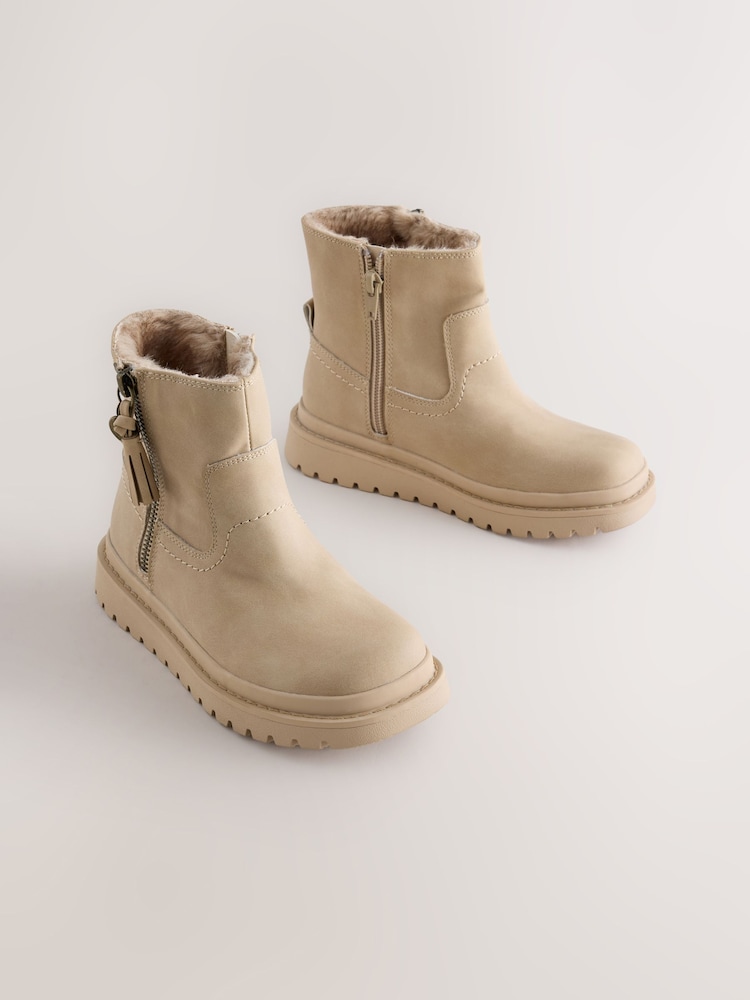 Neutral Wide Fit (G) Tassel Boots - Image 1 of 5