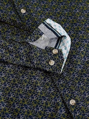 White Stuff Blue Salcombe Bike Print Shirt - Image 6 of 6