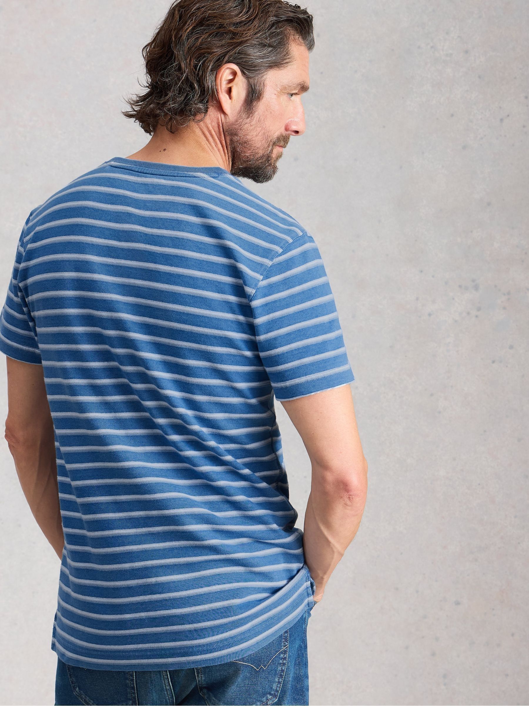 Bakehead Shirt Indigo×White Stripe 17 Buy White Stuff Blue Stripe Hastings Short Sleeve Indigo Henley T