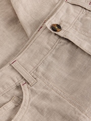 ナチュラル - White Stuff Tia Linen Shorts - 画像 6 / 6