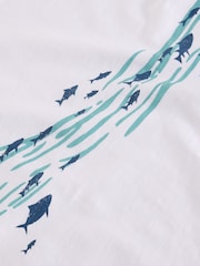 White Stuff White Abersoch Swim Fish Graphic T-Shirt - Image 2 of 2