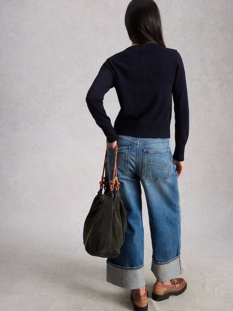 White Stuff Blue Womens Lois Cardigan - Image 2 of 6