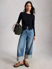 White Stuff Blue Womens Lois Cardigan - Image 3 of 6