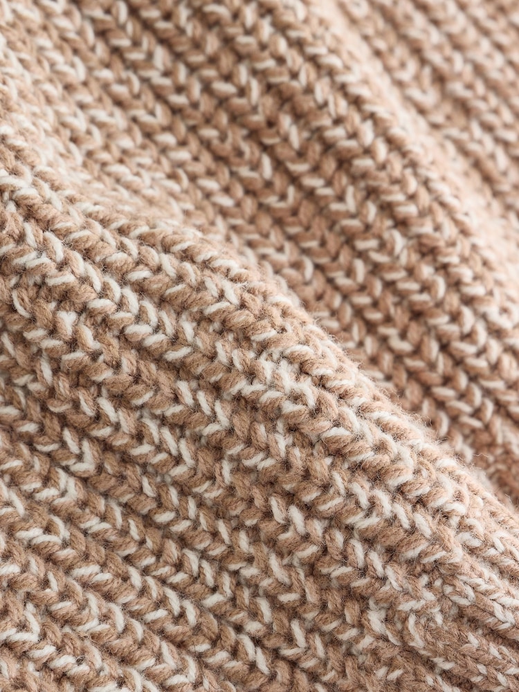 Beige - Zip Neck Knitted Cable Jumper (3mths-7yrs) - Bild 7 av 7 Beige - Zip Neck Knitted Cable Jumper (3mths-7yrs) - Bild 7 av 7