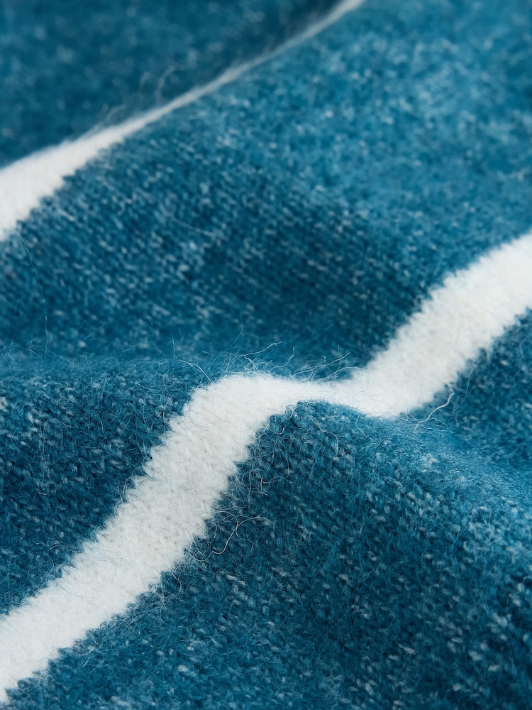 Teal Blue Knitted Stripe Polo Shirt (3mths-7yrs) - Image 8 of 8 Teal Blue Knitted Stripe Polo Shirt (3mths-7yrs) - Image 8 of 8
