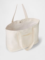 Gap Cream Denim Logo Tote Bag - Image 3 of 3