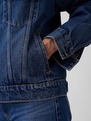 Jachetă din denim supradimensionată Gap Icon - Imaginea 5 din 5