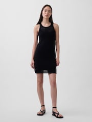 Gap Black Crochet Mini Dress - Image 1 of 4