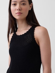 Gap Black Crochet Mini Dress - Image 4 of 4