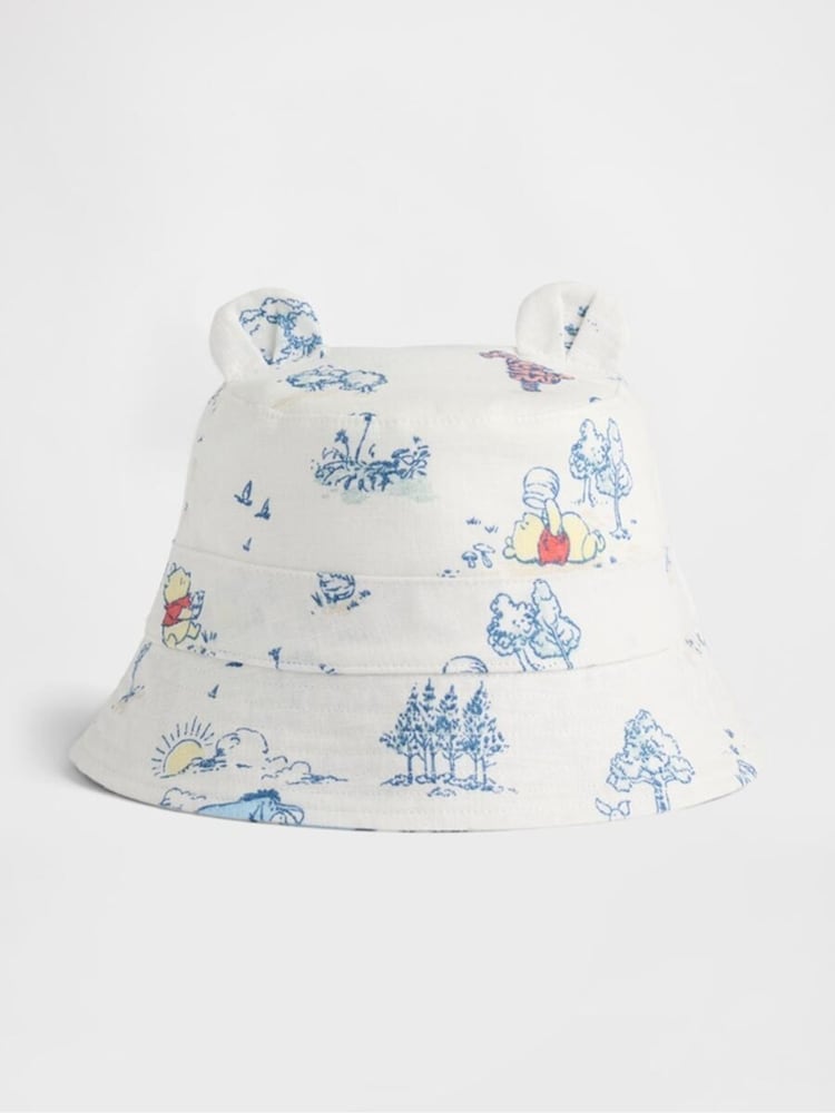 Gap Winnie The Pooh Cotton Gauze Bucket Hat (Newborn-24mths) - Bild 1 von 1