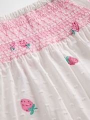 Gap White Smocked Strawberry Outfit Set (0-24mths) - Image 3 of 3