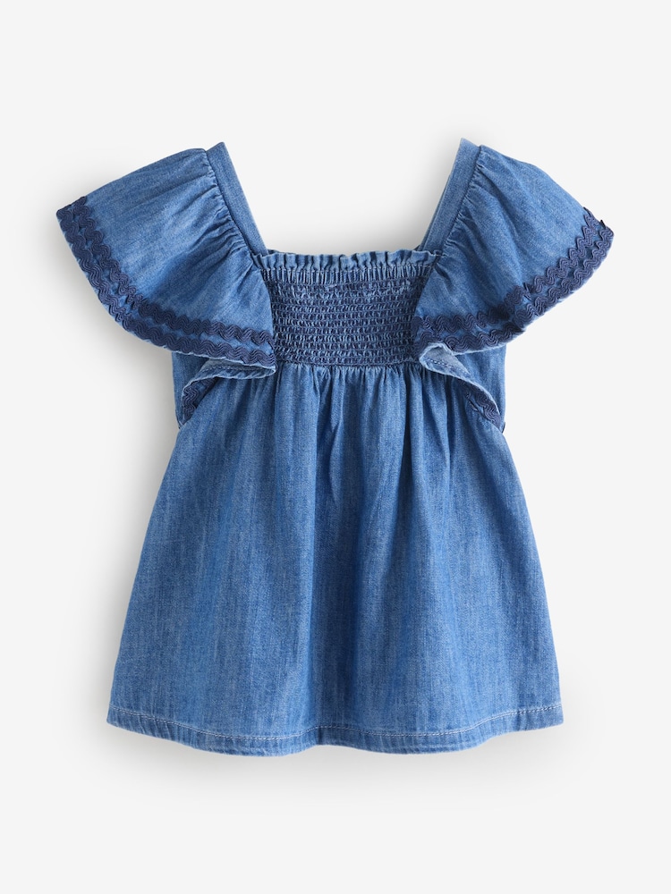 Gap Smocked Denim Dress (0-24mths) - Bild 2 von 4