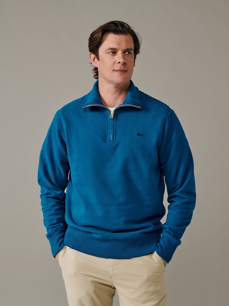Aubin Harris Zip Neck Jumper - 3şəkildən 1 şəkil