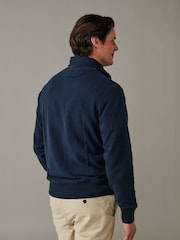 Aubin Blue Harris Zip Neck Jumper - Image 2 of 3