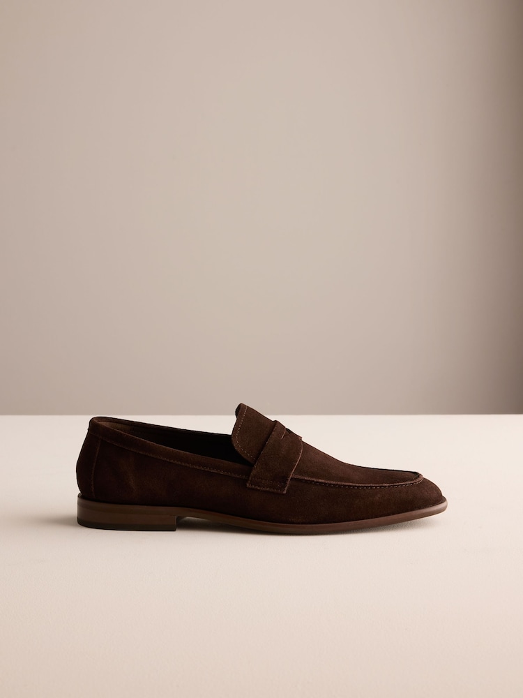 Brown Signature Suede Flexible Loafers - Image 2 of 6 Brown Signature Suede Flexible Loafers - Image 2 of 6