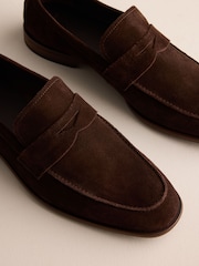 Brown Signature Suede Flexible Loafers - Image 4 of 6