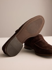Brown Signature Suede Flexible Loafers - Image 5 of 6