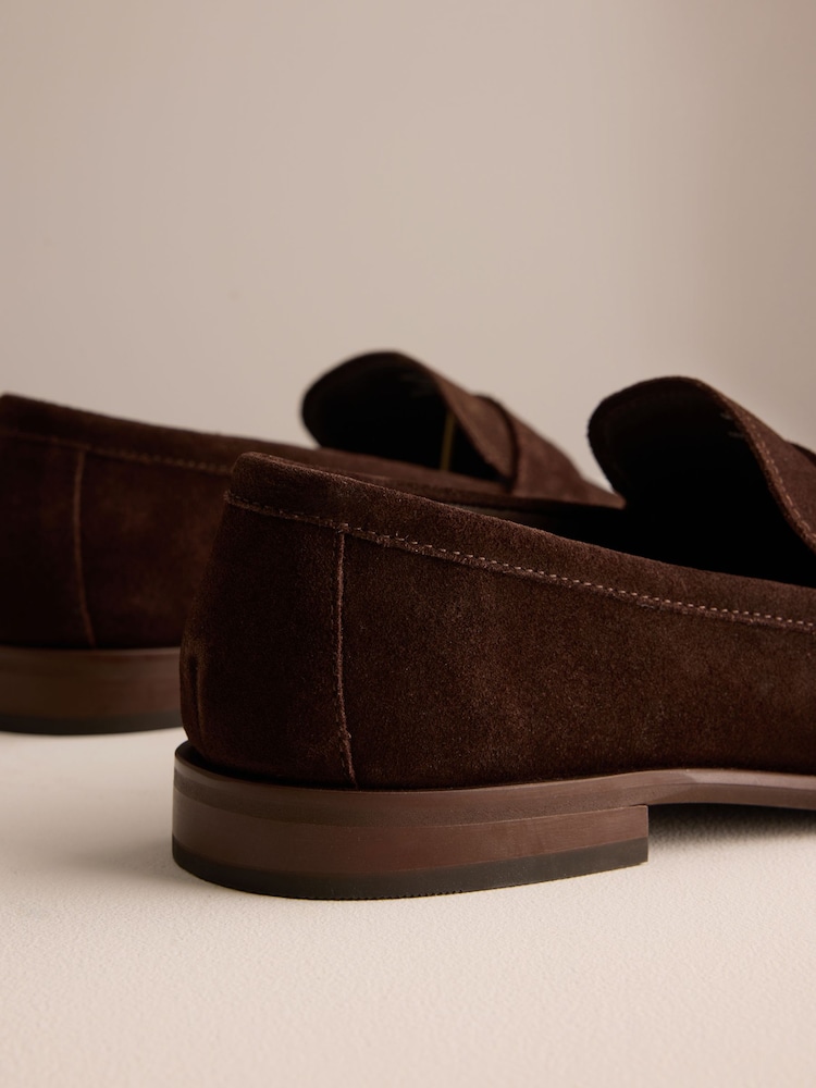 Brown Signature Suede Flexible Loafers - Image 6 of 6 Brown Signature Suede Flexible Loafers - Image 6 of 6