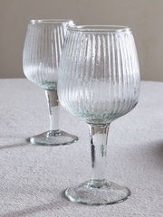 Nkuku Clear Otuba Set of 4 Wine Glasses - Image 2 of 4