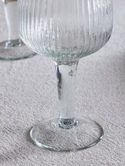 Nkuku Clear Otuba Set of 4 Wine Glasses - Image 3 of 4