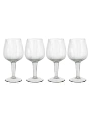 Nkuku Clear Otuba Set of 4 Wine Glasses - Image 4 of 4