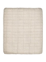 Nkuku Charcoal Dipti Large Cotton Block Print Bed Quilt - Image 4 of 4